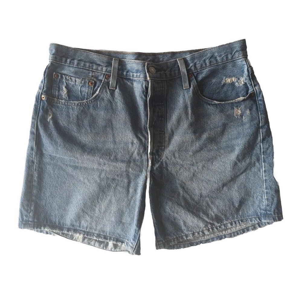 Levis Shorts Womens 33 501 Button Fly Dad Shorts